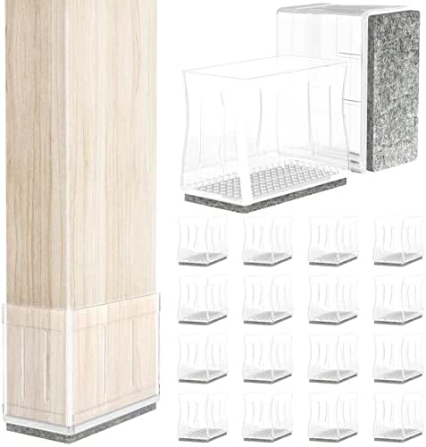 0.75" x 1.5" Rectangle Chair Leg Protectors for Hardwood Floors. by ComeHomeWithMe