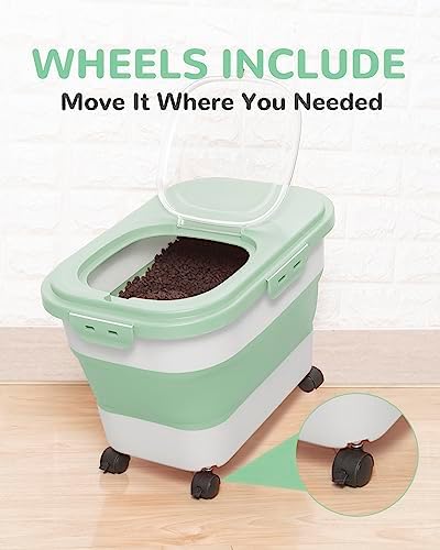 20-23Lbs Dog Food Storage Container Airtight,Collapsible Dog Food Container - Image 6