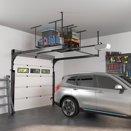 FLEXIMOUNTS 2x3ft Overhead Garage Storage Rack, Black - Image 7