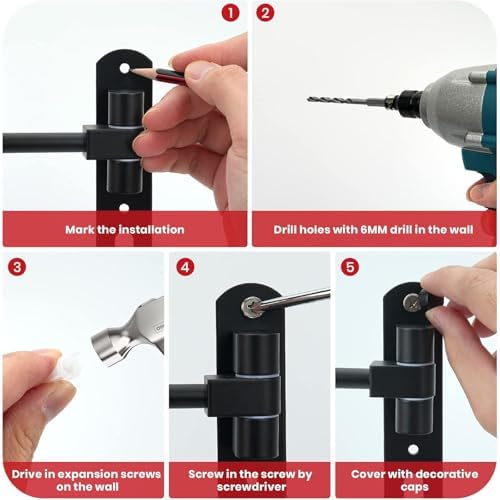 Helmet Hanger Wall Mount 180° Swivel Helmet Holder for Motorcycle Bike Racing Outerwear Sports Gear - Image 5