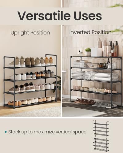 SONGMICS Shoe Rack, 4-Tier Shoe Organizer, Metal Storage Shelf - Image 4