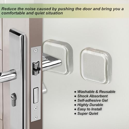 Bovinde Door Stopper Wall Protector,Bumper Knobs Door Stops 12 Pack (Clear) - Image 4
