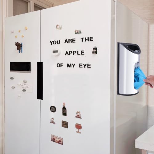 Magnetic Wall Mounted Trash Bag Holder, Grocery Bag Holder Stainless Steel Kitchen Trash Bag Organizer Anti-Fingerprints Magnet and Scraw for Kitchen Garage Barn Storage Room - Image 6