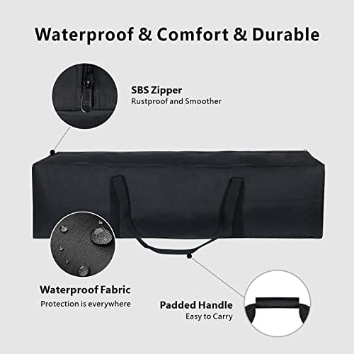 TOPDesign 3-Pack Long Storage Duffle Bags – 46" x 12.5" x 12.5", 30Gal - Image 3
