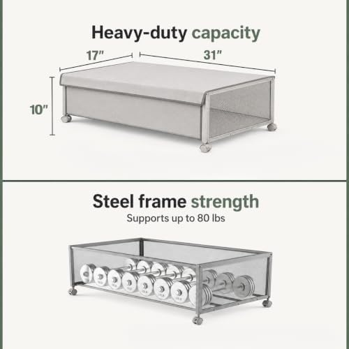 Fokyfok 2Pack Under Bed Storage Containers,10 inch Height,31 inch Long - Image 5