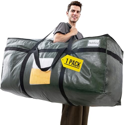 TAILI 1 Pack 69 Gallon Extra Large Storage Bags with Visible Window,Green by TAILI