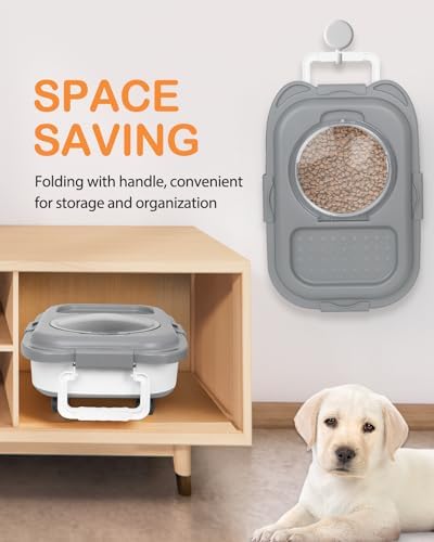 15-23 Lbs Dog Food Storage Container Airtight,Collapsible Pet Food Storage - Image 5