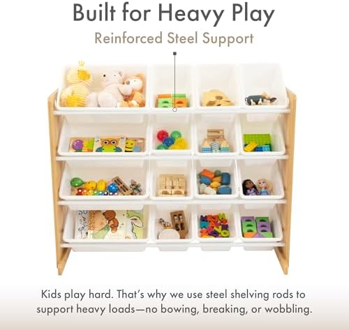 Humble Crew Kids Toy Organizer with 16 Bins, 4 Tier Storage for Playroom - Image 4