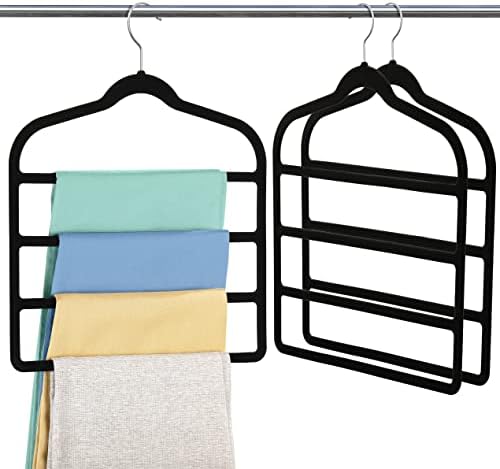 Velvet Pant Clothes Hanger Space Saving Non Slip Hanger Jean Slack Hangers by Myfolrena