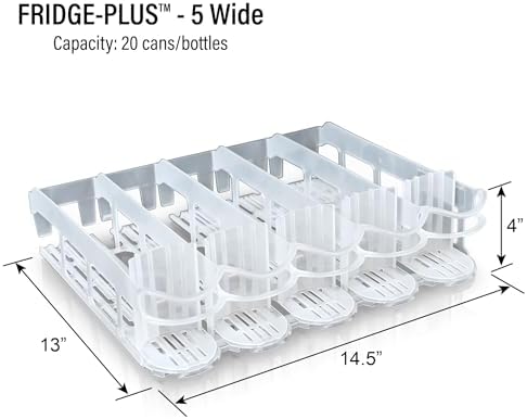 Display Technologies, Fridge-Plus Drink Organizer for Refrigerator Storage - Soda Can Dispenser and Soda Can Organizer Rack for Bar Fridge (Pack of 1) - Image 2