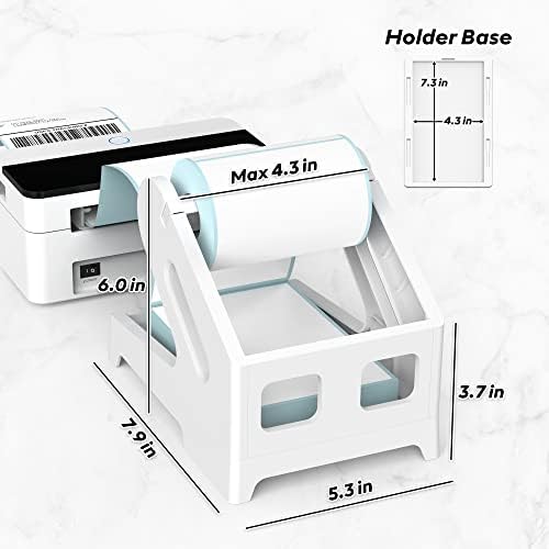 PONNOR Label Holder, Thermal Shipping Label Holder for Rolls and Fan-Fold Labels, Desktop Label Printer Accessory for Office, Home - Image 2