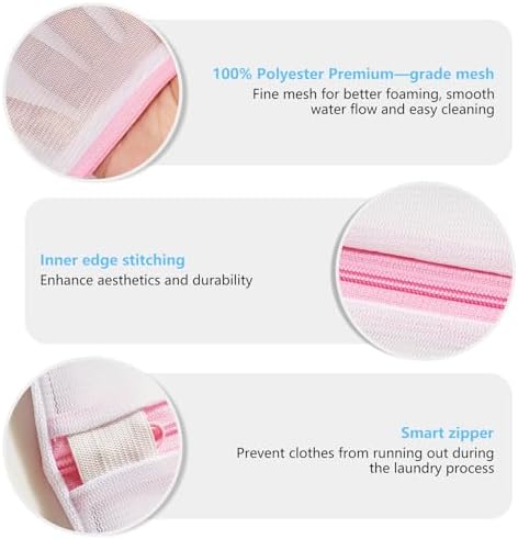 2PCS X-Large Heavy-Duty Mesh Laundry Bag: Ideal for Bulky Items - Wash & Store Down Jackets, Sheets, Sweaters | Multi-Purpose Lingerie Washing Bag for Delicates & Travel Storage,24X24’+20X24’ - Image 4