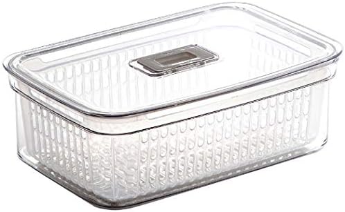BINO | Produce Saver - 15.2 Cup/3.6L | Fridge Storage Containers for Fruits and Vegetables | Vegetable Storage with Adjustable Air Vent, Removable Basket | BPA-Free Fridge Organizers and Storage by BINO