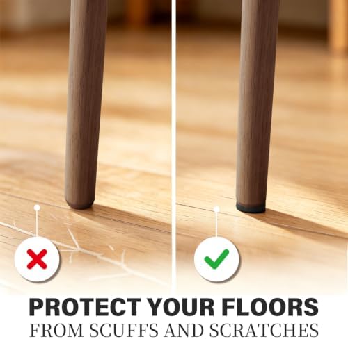 Yelanon Felt Furniture Pads for Hardwood Floors -261 Pcs Premium Floor Protectors for Furniture, Felt Pads for Chair Legs, Black - Image 2