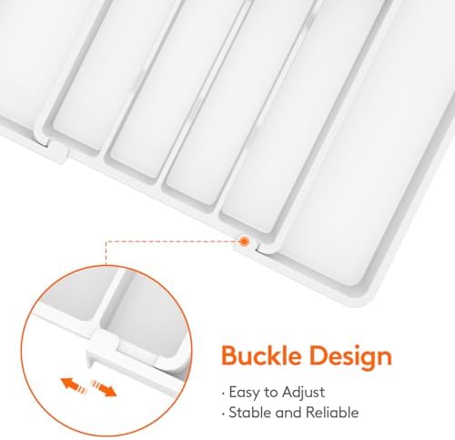 Lifewit Expandable Silverware Drawer Organizer, Kitchen Utensil Tray - Image 5