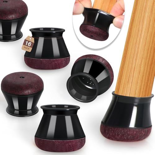 YOZON Chair Leg Floor Protectors Felt Silicone Caps Strengthen Bottom by DesignedtoProtectMadetoBelong