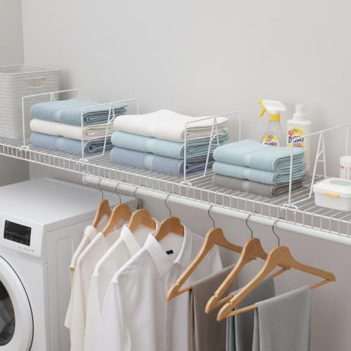 Wire Shelf Dividers, White, 12" Deep, 7" Height, 8 Pack - Image 7