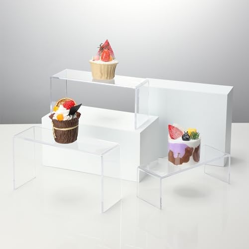 Goabroa Display Risers, Display Shelves, Riser for Decor, 10 Pcs(7~8 ~9" L) - Image 6