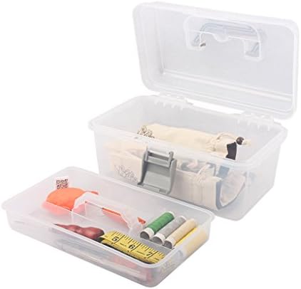 Clear Plastic Storage Container Box with Handle and Latch Lock - Image 5