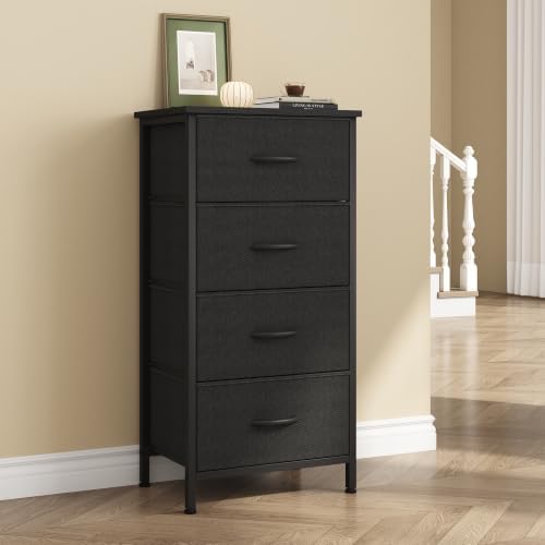 Sweetcrispy 4 Drawer Dresser, Tall Storage Cabinet for Bedroom and Closet - Image 5