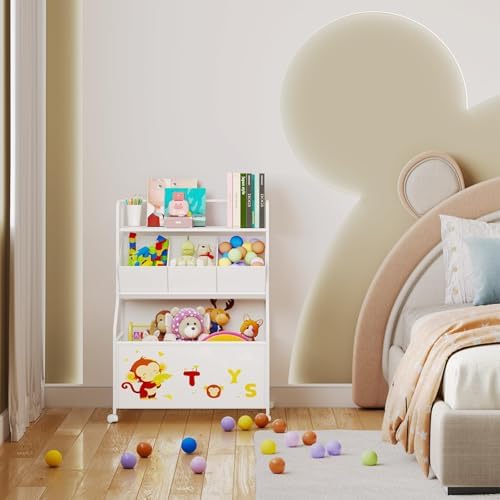 BBLIKE Toy Storage Organizer, Large Toy Box with Wheels for Boys and Girls - Image 5