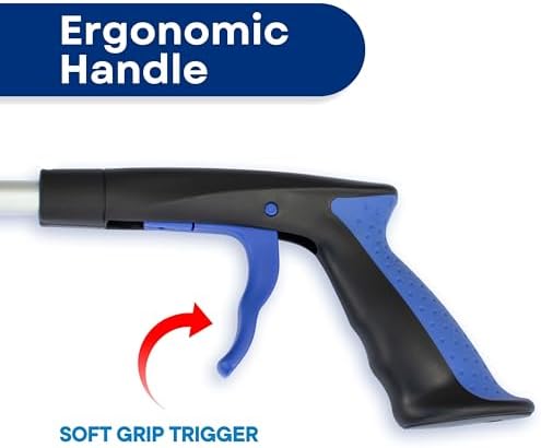 RMS 2-Pack 32 Inch Extra Long Grabbers Reachers with Rotating Jaw (Blue) - Image 6