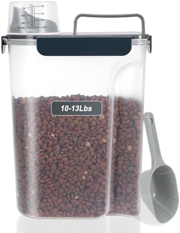 LEAWALK Cat Dog Pet Food Storage Container 10Lbs BPA-free-Royal Blue by LEAWALK