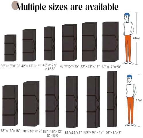 1 Pcs 83 x 12 x 8 Inch, 132 L Large Storage Duffle Bag Black - Image 3