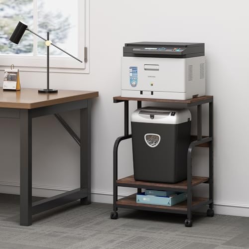 Fannova Printer Stand with Height Adjustable Storage Shelf for Home Office - Image 5