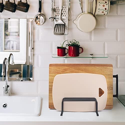 KitchenGenie 2Psc Cutting board organizers，(1.0 and 0.6 inch wide slots), cutting board holders, cutting board racks, cutting board storage, biscuit sheets, bakeware organizers for cabinets - Image 5