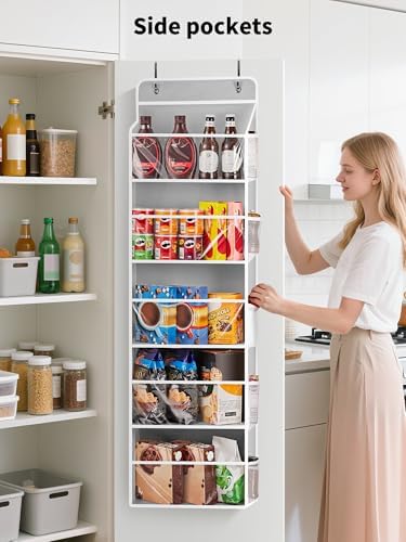 JARLINK Over The Door Toy Storage Organizer w/Clear Window, Grey, 2 Pack - Image 6