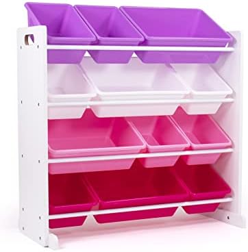 Humble Crew Kids Toy Organizer with 12 Bins, 4 Tier Storage for Playroom by HumbleCrew