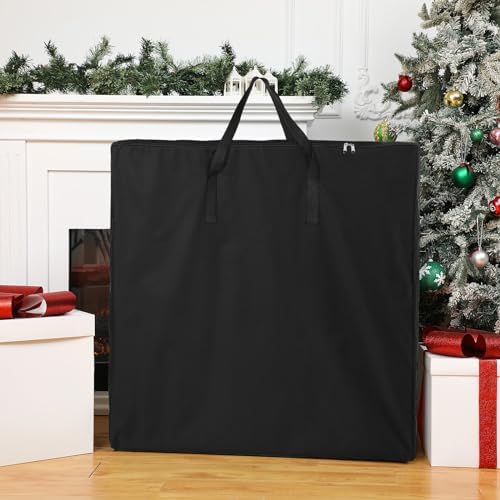 Oudain Pop up Christmas Tree Storage Bag Large, 30 x 30 x 4.3 Inch, Black - Image 2