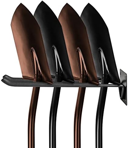Garage Hook Hangers 2 Pcs, Shovel Holder Wall Mount, Rake Racks, Upgraded Ladder Hanger, Heavy Duty Folding Chair Rack, Garden Tool Hooks for Hanging Yard Tools, Ladders, Bikes and More - Image 4