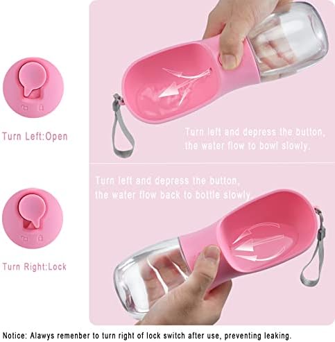 Cibaabo Dog Water Bottle Portable with Food Container & Filter for Travel - Image 5