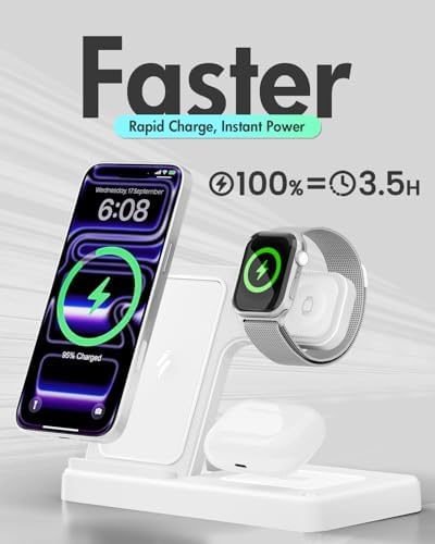 GETPALS Wireless Charger iPhone Charging Station for Apple Multiple Devices - Image 5