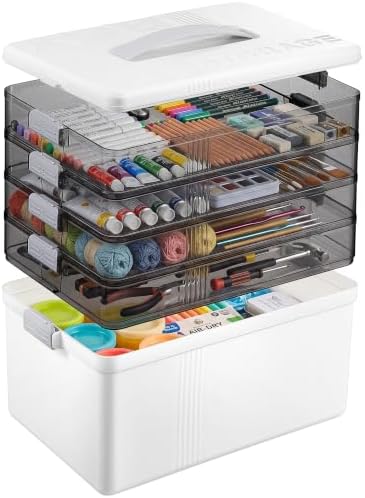 Citylife Craft Organizers and Storage bins with Lids, Medicine Organizer by CITYLIFEHomeOrganization