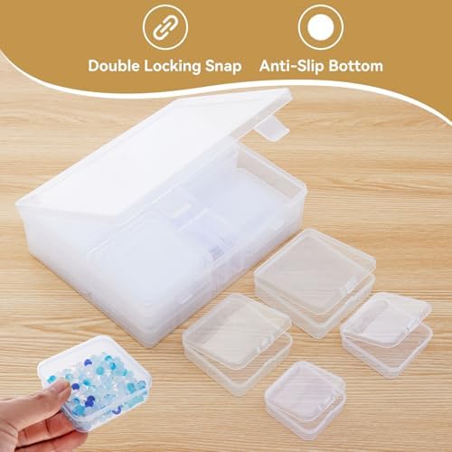 Goodma Small Bead Organizers, 78 Pieces Mixed Sizes Plastic Storage - Image 6