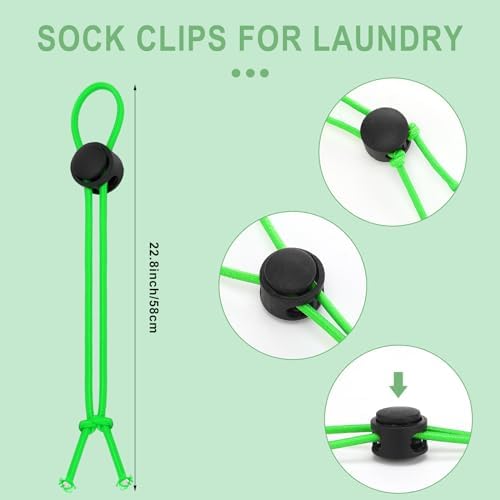 50 Pcs Sock Clips for Laundry, Sock Keepers for Washing - Image 4
