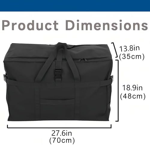 Arxus Large Duffel Bag, Waterproof Carry on Weekend Overnight Storage Bag over Luggage for Airline, Travel, Camping, Moving - Image 5