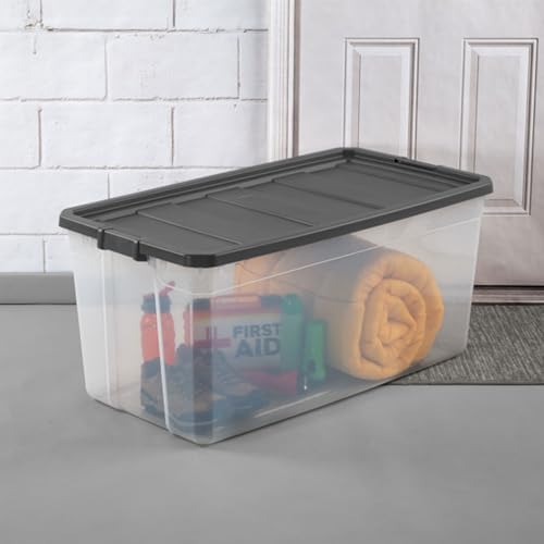Sterilite Modular Stacker Box with Latching Lid, 200 Quart, 12-Pack - Image 6