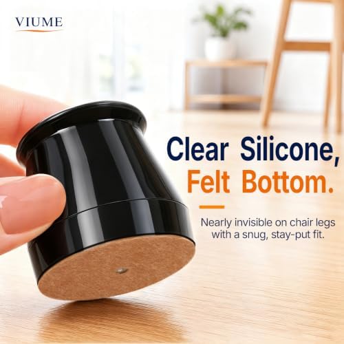 32 Pcs Chair Leg Floor Protectors for Hardwood Floors Round - Image 6