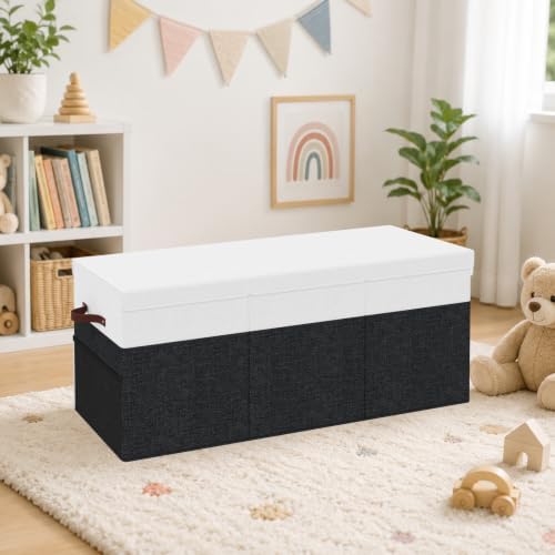 150L Extra Large Toy Storage Box with Lid for Boys Girls Nursery Playroom - Image 6