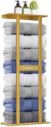 Bathroom Towel Storage Rack, Wall Mounted Bathroom Towel Rack by Unknown