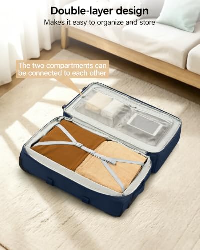 Hanke 28 Inch Expandable Rolling Duffle Bag Large Capacity Checked Luggage - Image 5
