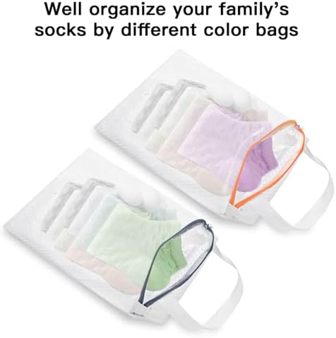 2-Pack Hanging Mesh Laundry Bags with Metal Hooks, 16x12 Inch - Image 4