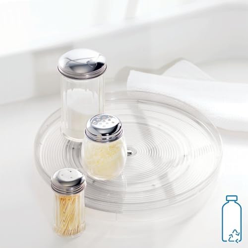 iDesign Plastic Lazy Susan Turntable Organizer, Clear - Image 4