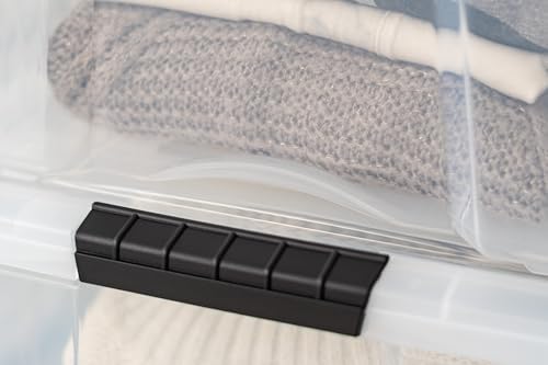 IRIS USA 4-Pack 40 Quart Storage Bins with Lids, Clear - Image 6