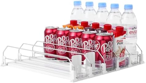 SZNLZQ Drink Organizer for Fridge,Holds 25 Cans by SZNLZQ