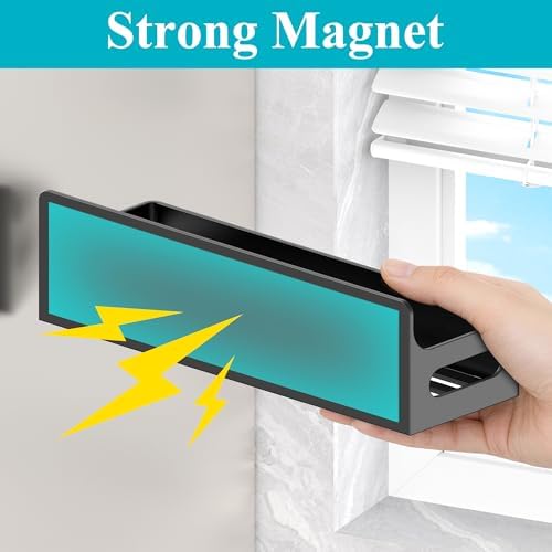 HuggieGems Upgrade Black Magnetic Spice Rack for Refrigerator, 4 Pack - Image 2